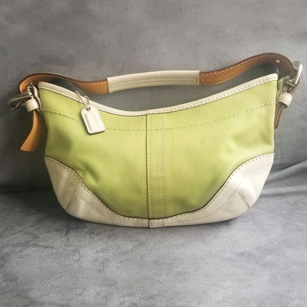 Coach Green Shoulder Bag